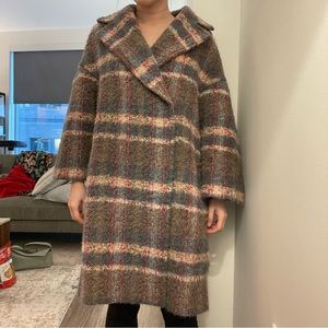 Multicolored Oversize Coat